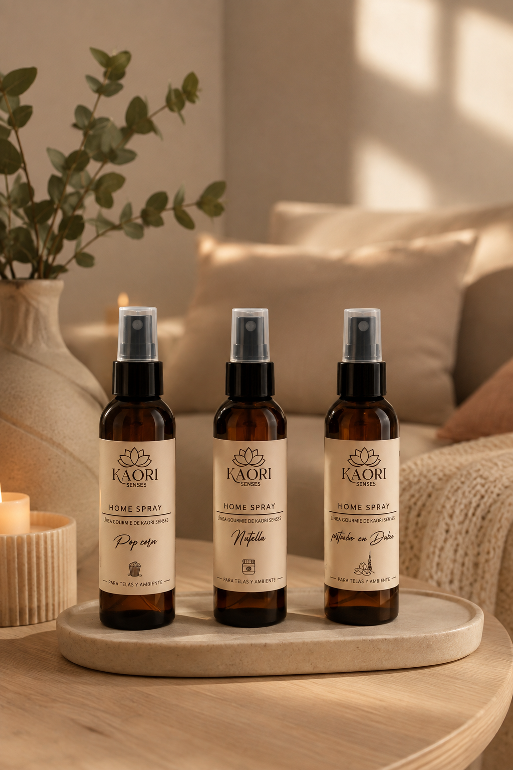 Pack 3 home spray 120 ml línea Gourmand